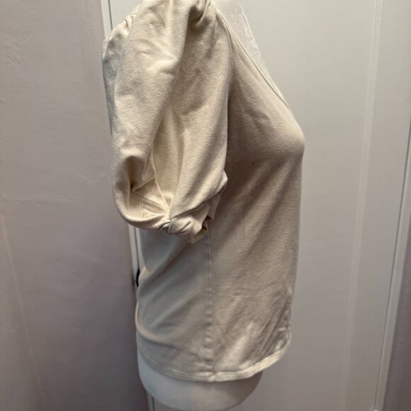 Reformation Francis Knit Top in Ivory Size L - Picture 3 of 4